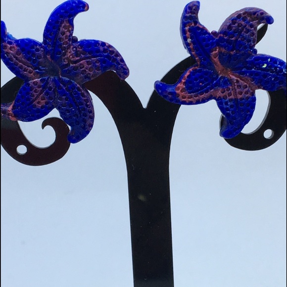 Unique Handmade Polymer Clay Post Earrings - Picture 3 of 6